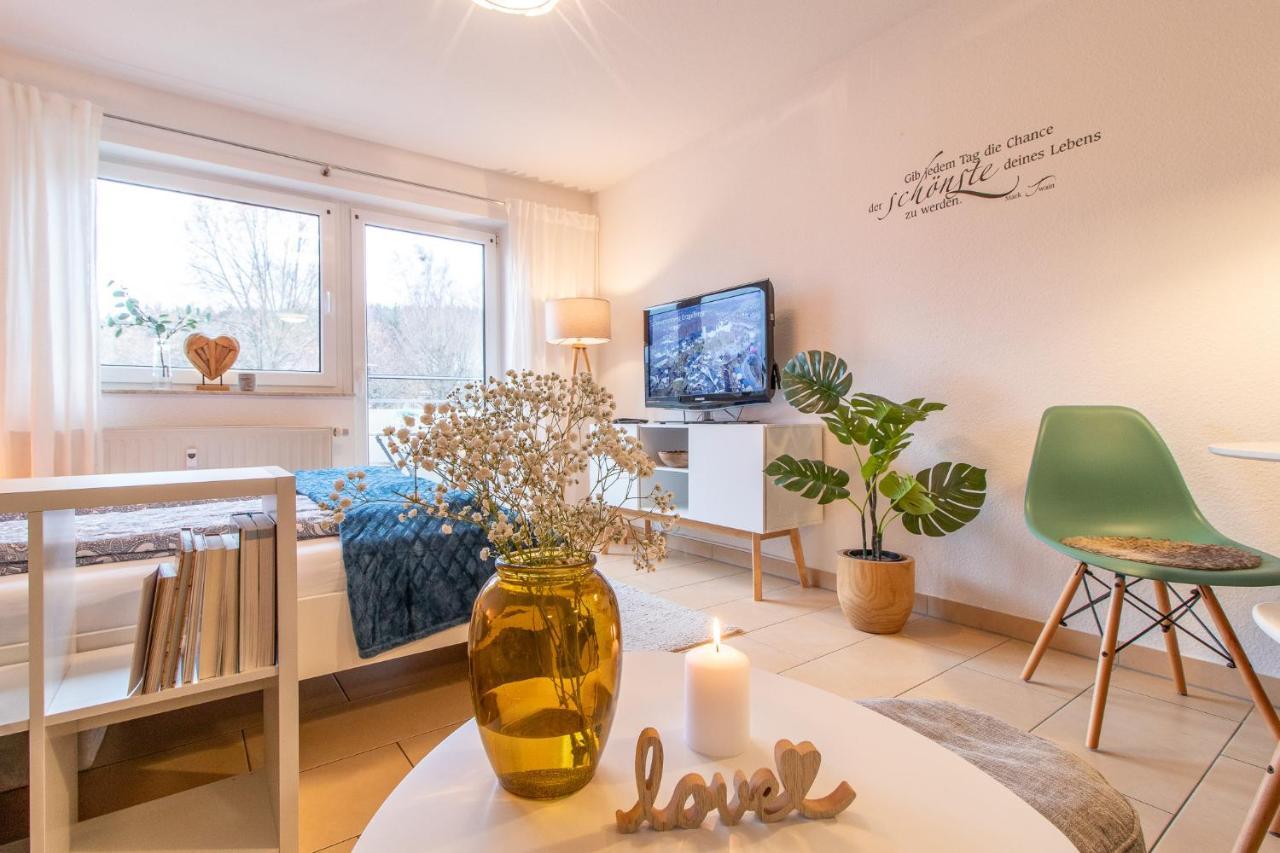 Modernes Apartment im Grünen,WLAN, TV, Kaffee, Parken Schwarzenberg/Erzgebirge Exterior foto
